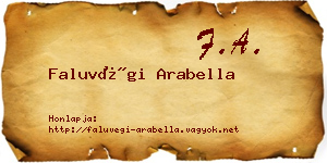 Faluvégi Arabella névjegykártya